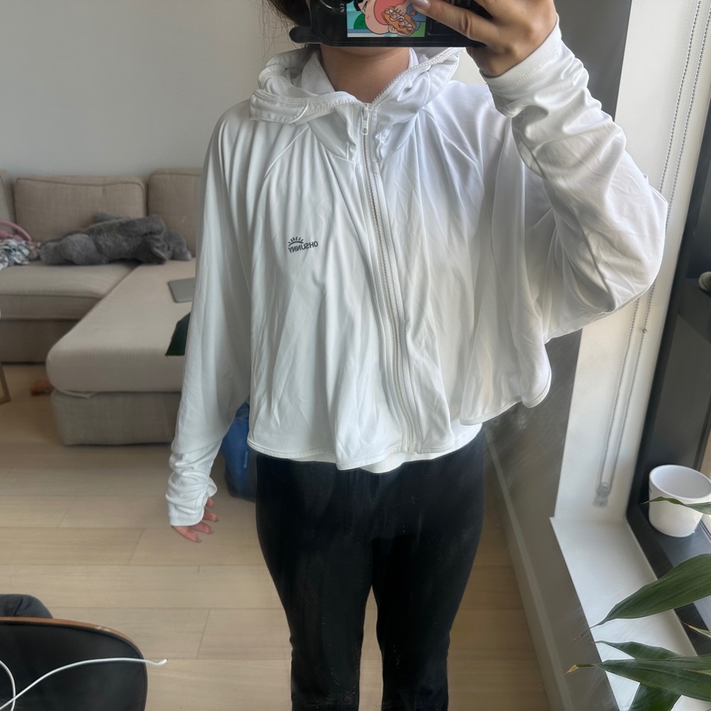 White sunshield Jacket